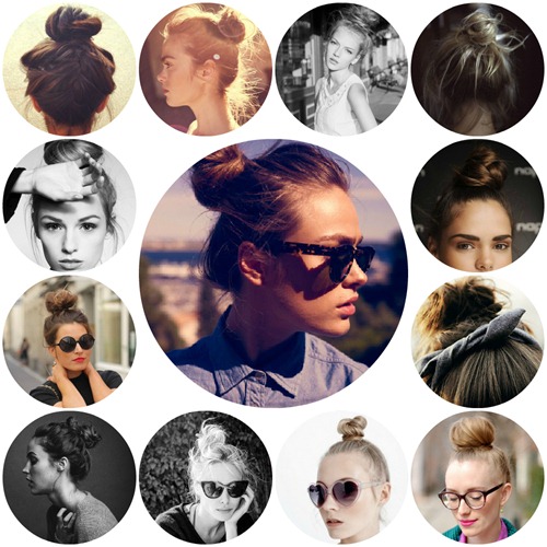 collage top knots